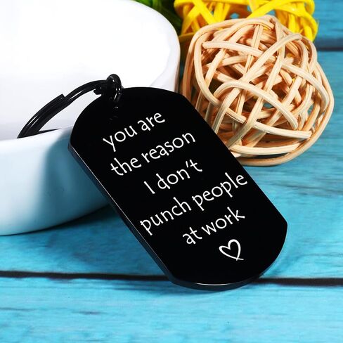 Funny Keychain Gift for Coworker Office GIft for Women Men Thankyou Gift for Coworkers Leaving Away Gift for Work Bestie Colleague Birthday Gift for Boss Employee Appreciation Gift for Work Friends in Kuwait
