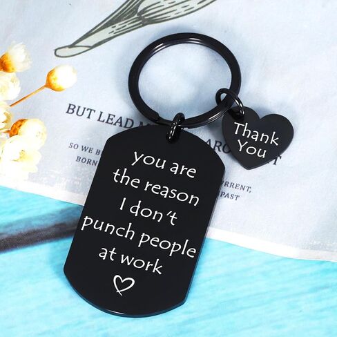 Funny Keychain Gift for Coworker Office GIft for Women Men Thankyou Gift for Coworkers Leaving Away Gift for Work Bestie Colleague Birthday Gift for Boss Employee Appreciation Gift for Work Friends in Kuwait