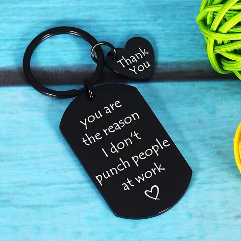 Funny Keychain Gift for Coworker Office GIft for Women Men Thankyou Gift for Coworkers Leaving Away Gift for Work Bestie Colleague Birthday Gift for Boss Employee Appreciation Gift for Work Friends in Kuwait