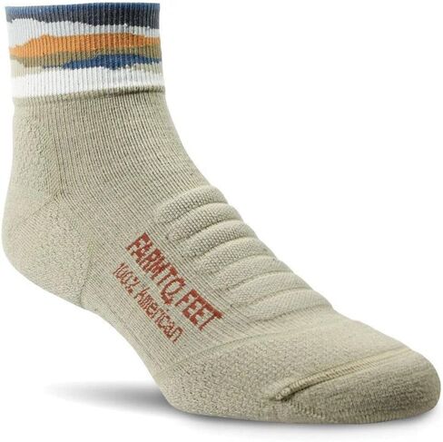Farm to Feet Max Patch Light Cushion Technical 1/4 Crew Merino Wool Socks in Saudi Arabia
