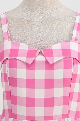 Adult Doll Movie Women Costume Halloween Carnival Cosplay Party Retro Pink Dress in Saudi Arabia