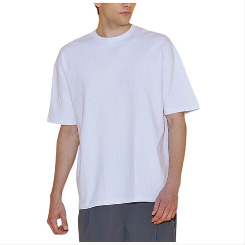 EDUARDO Men's Anyone Over Fit Casual Top, Short-Sleeve Cotton Modal Blend Basic T-Shirt. in Saudi Arabia