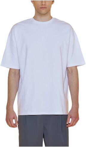 EDUARDO Men's Anyone Over Fit Casual Top, Short-Sleeve Cotton Modal Blend Basic T-Shirt. in Saudi Arabia