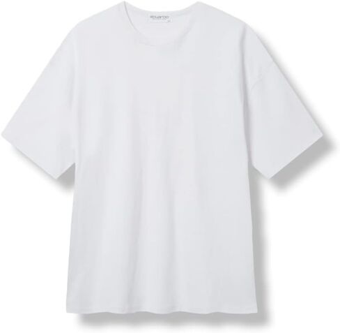 EDUARDO Men's Anyone Over Fit Casual Top, Short-Sleeve Cotton Modal Blend Basic T-Shirt. in Saudi Arabia