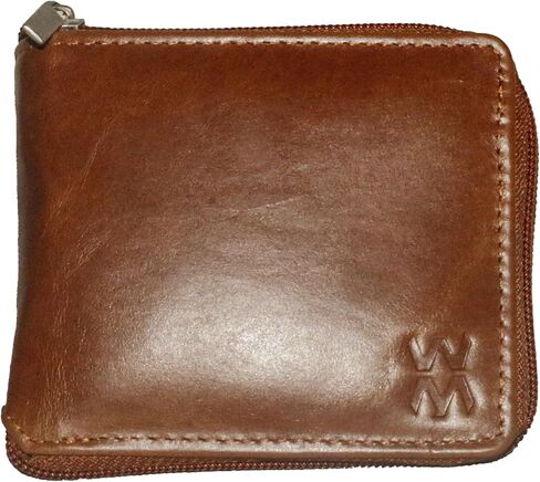 Premium Zipper Men's Leather Wallet - Sleek and Secure Travel Essential in Saudi Arabia