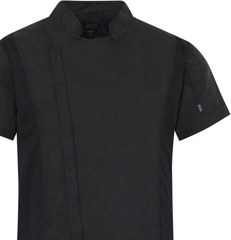 Lazzar Men Chef Coat Working | Dryfit | Concealed Zipper With Flap | Contrast Sleeves | Thermometer Pouch | Made in Mexico in Saudi Arabia