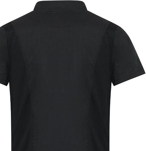 Lazzar Men Chef Coat Working | Dryfit | Concealed Zipper With Flap | Contrast Sleeves | Thermometer Pouch | Made in Mexico in Saudi Arabia