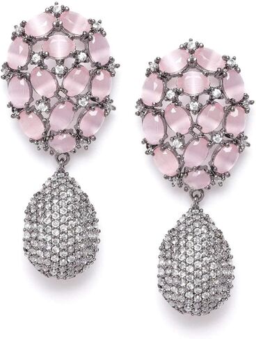 أقراط متدلية من الألماس الأمريكي مطلية بالذهب من Priyaasi in Kuwait