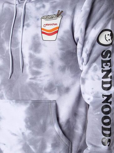 Maruchan Ramen Noodles Men's Send Noodles Adult Tie Dye Pullover Hoodie in Saudi Arabia