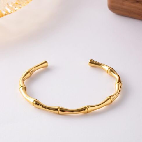 Vitaltyextracts Gold Plated Bangle Bracelets for Women Adjustable Charm Bracelets in Kuwait