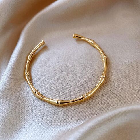 Vitaltyextracts Gold Plated Bangle Bracelets for Women Adjustable Charm Bracelets in Kuwait