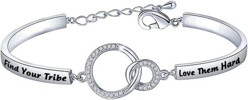 TGBJE Find Your Tribe Love Them Hard Bracelet Tribe Gift Best Friend Gift Bride Tribe Gift Team Gift in Saudi Arabia