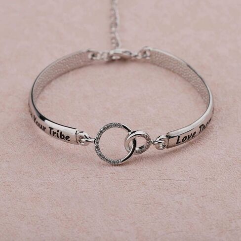 TGBJE Find Your Tribe Love Them Hard Bracelet Tribe Gift Best Friend Gift Bride Tribe Gift Team Gift in Saudi Arabia