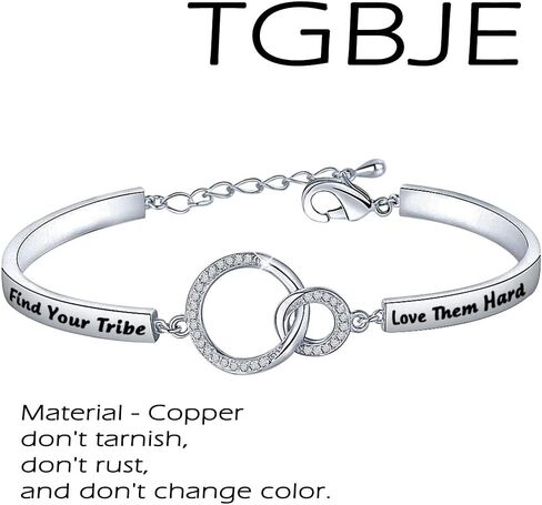 TGBJE Find Your Tribe Love Them Hard Bracelet Tribe Gift Best Friend Gift Bride Tribe Gift Team Gift in Saudi Arabia