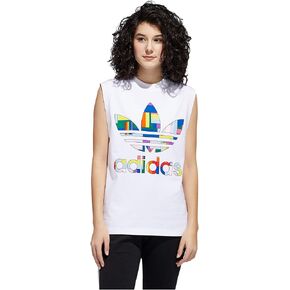 ADIDAS Originals Women's Loose Tank White/Multi Color, Small in Size