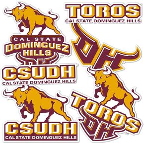 Desert Cactus Cal State Dominguez Hills University Stickers California Toros CSUDH Vinyl Decals Laptop Water Bottle Car Scrapbook 13.39x10.94 Sheet T2 (Type 2)