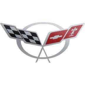 Corvette Air Intake Bridge Decal Sticker: 1997-2004 C5 & Z06 (Silver)
