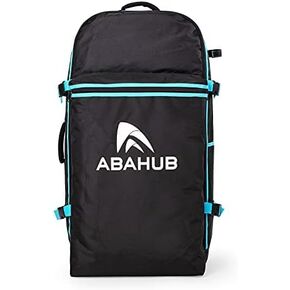حقيبة Abahub Premium iSUP، حقيبة ظهر للسفر لألواح التجديف القابلة للنفخ، ملحقات لوح التجديف، تناسب ما يصل إلى 12 بوصة ISUP