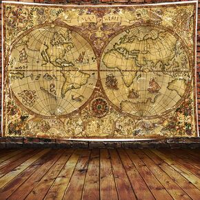 خريطة نسيج للأطفال الطلاب والبلدان والمدن الكبرى نسيج خريطة العالم نسيج تعليمي، عتيق آسيا أوروبا جنوب المدينة الطبوغرافية أمريكا أفريقيا اليابان الجدار المفروشات 60X40 بوصة in Kuwait