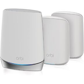 Netgear RBK763S-100NAS Orbi Tri-Band WiFi 6 Mesh System Router + 2 Satellites