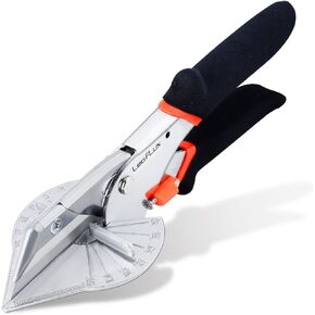 Replaceable blade Miter Shears, Multifunctional Trunking Shears for Angular Cutting of Moulding and Trim, Adjustable at 45 to 135 Degree, |LFXP3102S