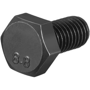 uxcell M8x16mm Hex Head Screw Bolts Fastener Grade 8.8 Carbon Steel Black 40pcs