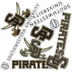 Desert Cactus Southwestern University Stickers Pirates Vinyl Decals Laptop Water Bottle Car Scrapbook 13.39x10.98 Sheet T2 (Type 2)