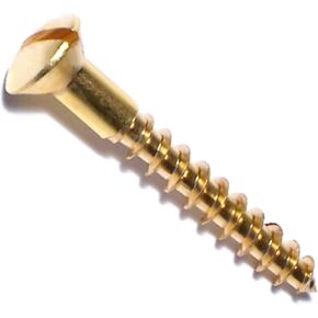 014973130282 Slotted Oval Wood Screws, 8 x 1-1/4, Piece-30