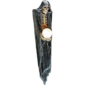 Design Toscano The Grim Reaper Illuminated Wall Sculpture