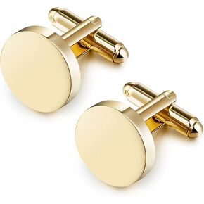 Best Gift for Men Rovtop Mens Cufflinks and Studs, Tuxedo Shirt Cufflinks and Studs Set for Men, Brass Cuff Links and Shirt Studs for Wedding/Banquet/Ceremony/Business