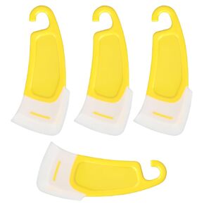 4pcs Silicone Scraper, 3D Printer Silicone Removal Spatula Scraper Tools Pot Scrapers for Kitchen for Resin Transfer and Protect for Cleaning Dishes Pots Pans