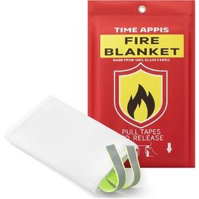 Fire Blanket, Fire Blankets Emergency for Home Kitchen, 40'' x 40'' Heavy Duty Fiberglass Insulation, Emergency Fire Retardant Blankets for Camping Fireplace BBQ Travel, 2 Pack
