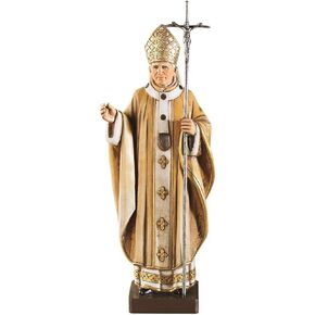 Catholic Brands Saint Pope John Paul II The Great 9 1/4 Inch Statue for Home or Church Chapel