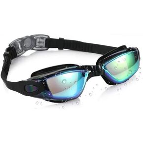 Swimming Goggles for Adult Men Women and children, Quick Adustable. Non Leaking goggles with mirroed lenses in Saudi Arabia