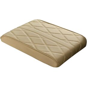Car Center Console Cover Pad, Leather Auto Console Arm Rest Cover, Waterproof Car Armrest Seat Box Cushion Protector, Car Memory Foam Armrest Pillow for Honda Nissan Toyota and Most Cars