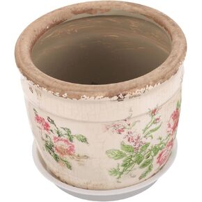 PRETYZOOM Vintage Ceramic Flower Pot Ceramic Planter Pot Planter Pots Pot for Plants Indoor Vintage Plant Pot Ceramic Pot Planter Ceramic Pots Plant Pots Ceramics Small Flowerpot Outdoor