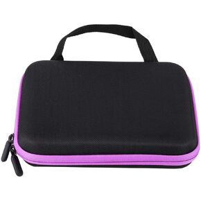 Essential Oil Storage Bag, 63 Slots Portable Aromatherapy Essential Oil Storage Bag Case Box Organizer(Purple)
