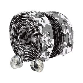 Keenso Handlebar Tape 2PCS Cycling Road Bike Handlebar Reflective Grip Wrap Tape + 2 Bar Plugs(Black+White) & Parts