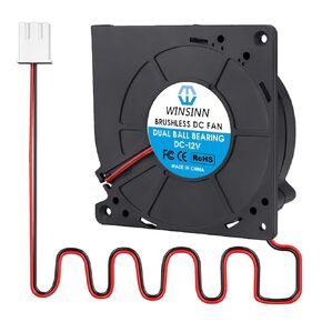 WINSINN DC 120mm Blower Fan 12V 12032 Dual Ball Bearing Brushless Cooling Turbine Turbo 120x32mm 2PIN