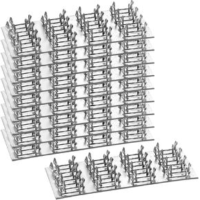 Pronged Truss Plate Flat Mending Plates Repair Tie Plate Bracket Galvanized Steel 1 mm Thick Nail Teeth Height 8mm for Roofing Trusses Wood Timber Connectors (2"x4", 10)