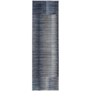 SAFAVIEH Galaxy Collection 2'3" x 8' Blue / Navy GAL115M Modern Non-Shedding Living Room Entryway Foyer Hallway Bedroom Runner Rug