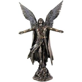 11 Inch Tall Ascending Angel Cold Cast Resin Antique Bronze Finish Statue