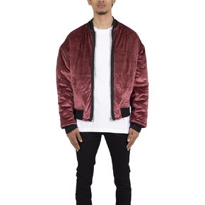 mnml Men's Velour Bomber Jacket