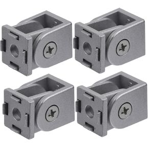 CHILDWEET 4pcs Living Hinge Pivot Joint 2020 Series Aluminum Extrusion Aluminum Extrusion Profile Connector Pivot Connector Jointer Zinc Alloy Hinge Pivot Fittings Corner Bracket Flexible