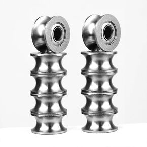 Atoplee 10pcs Bearing Steel U Groove Sealed Ball Bearings (ID)4mm x (OD)13mm x (Thickness)7mm