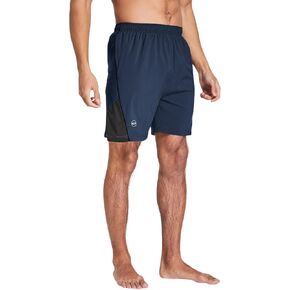 Men's 7'' Athletic Workout Running Gym Shorts Quick Dry Lightweight with Zip Pocket (XX-Large, Navy Blue) in Saudi Arabia