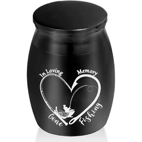 Mini Urns for Human Ashes Fishing Hooks Cremation Urns for Ashes Little Urn Memorial Ashes Holder Funeral Urn