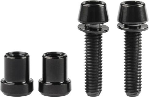 Titanium M5x16 18 20mm Bolt with Washer Hex Head Screw Steerer Clamp Nut for Bicycle Stem Front Forking Lock in Saudi Arabia