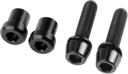 Titanium M5x16 18 20mm Bolt with Washer Hex Head Screw Steerer Clamp Nut for Bicycle Stem Front Forking Lock in Saudi Arabia