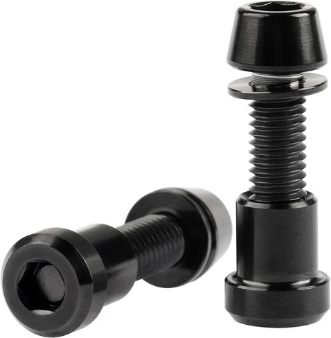 Titanium M5x16 18 20mm Bolt with Washer Hex Head Screw Steerer Clamp Nut for Bicycle Stem Front Forking Lock in Saudi Arabia